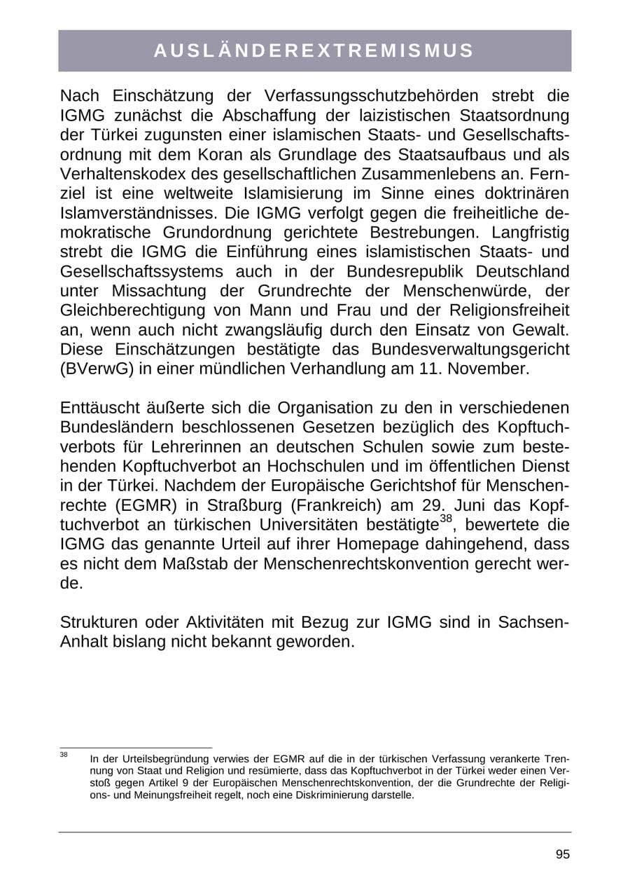 Seite 103 des Verfassungsschutzbericht 2004 Sachsen-Anhalt