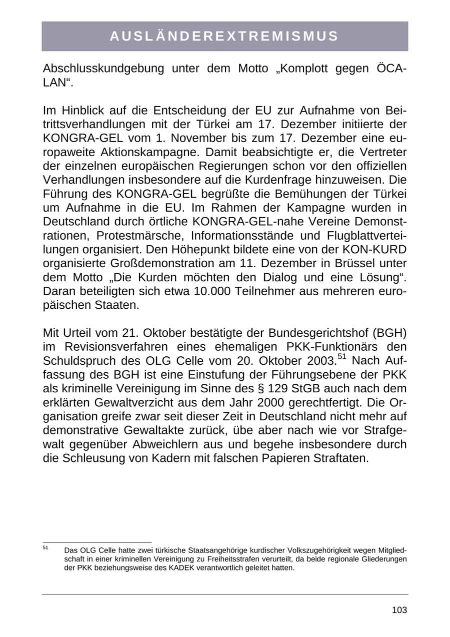 Seite 111 des Verfassungsschutzbericht 2004 Sachsen-Anhalt