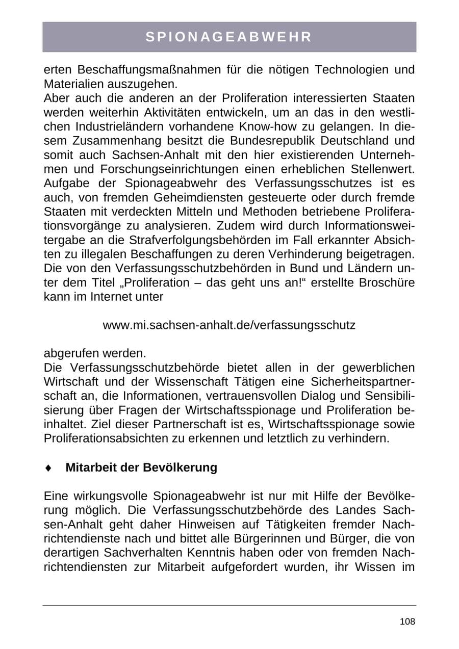 Seite 116 des Verfassungsschutzbericht 2004 Sachsen-Anhalt