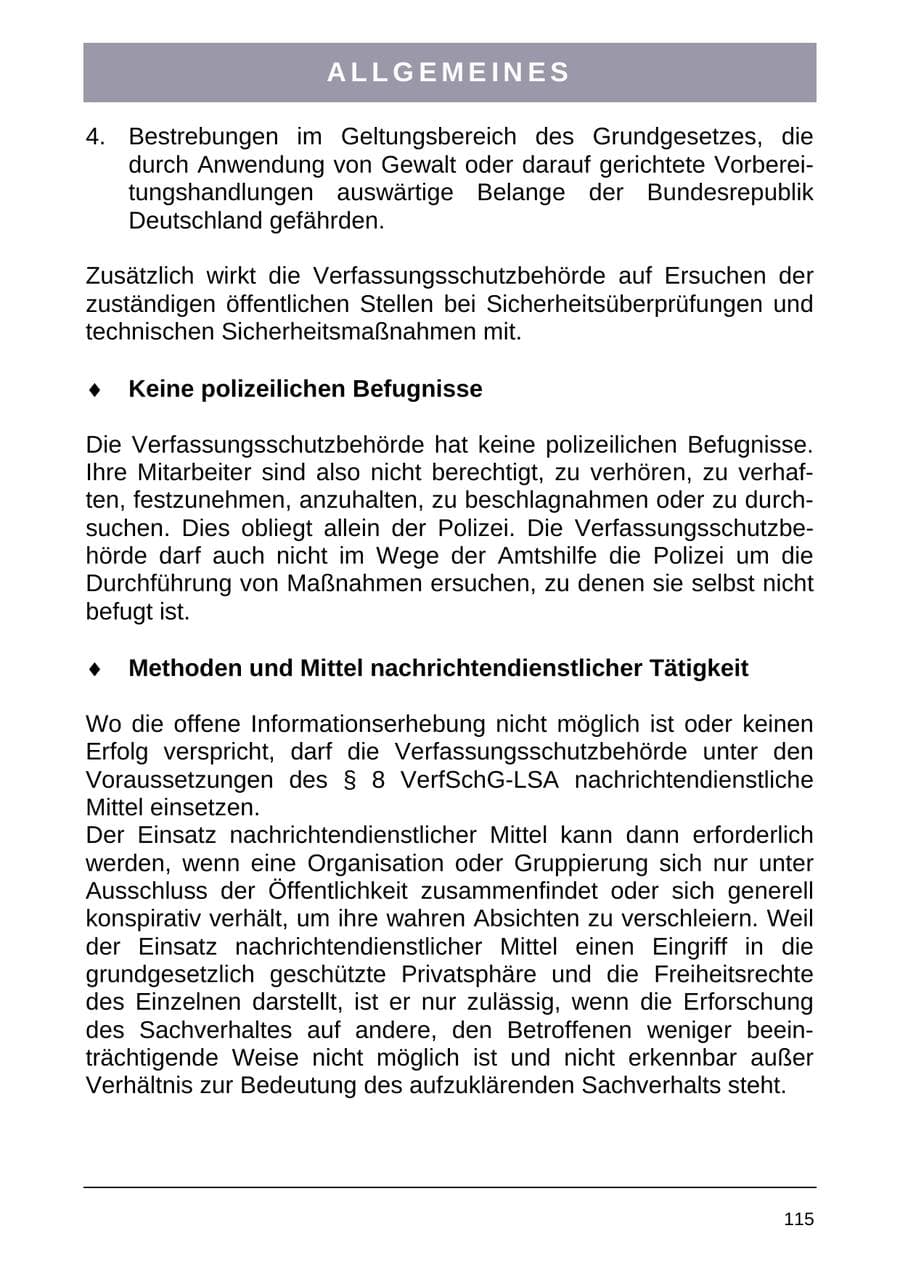 Seite 123 des Verfassungsschutzbericht 2004 Sachsen-Anhalt