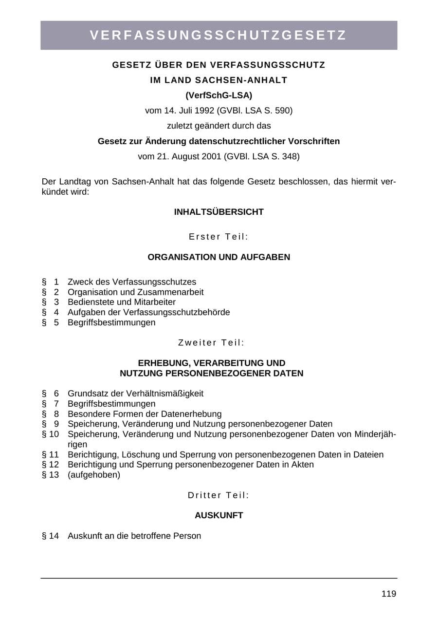 Seite 127 des Verfassungsschutzbericht 2004 Sachsen-Anhalt