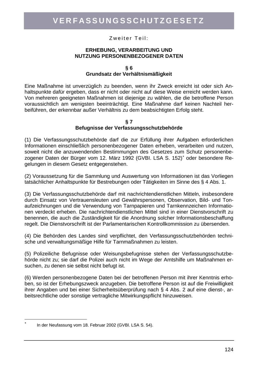 Seite 132 des Verfassungsschutzbericht 2004 Sachsen-Anhalt