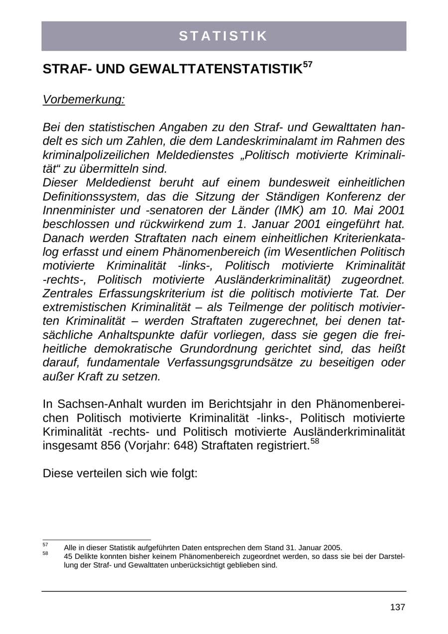 Seite 145 des Verfassungsschutzbericht 2004 Sachsen-Anhalt