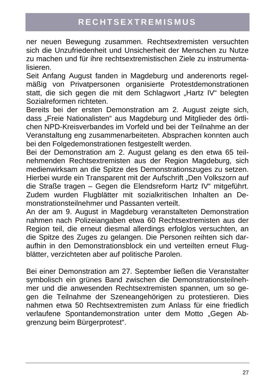 Seite 35 des Verfassungsschutzbericht 2004 Sachsen-Anhalt