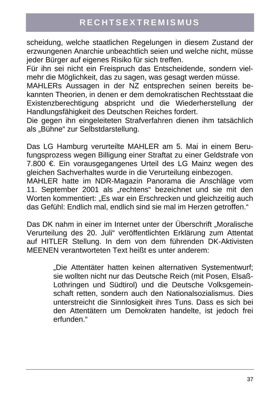 Seite 45 des Verfassungsschutzbericht 2004 Sachsen-Anhalt