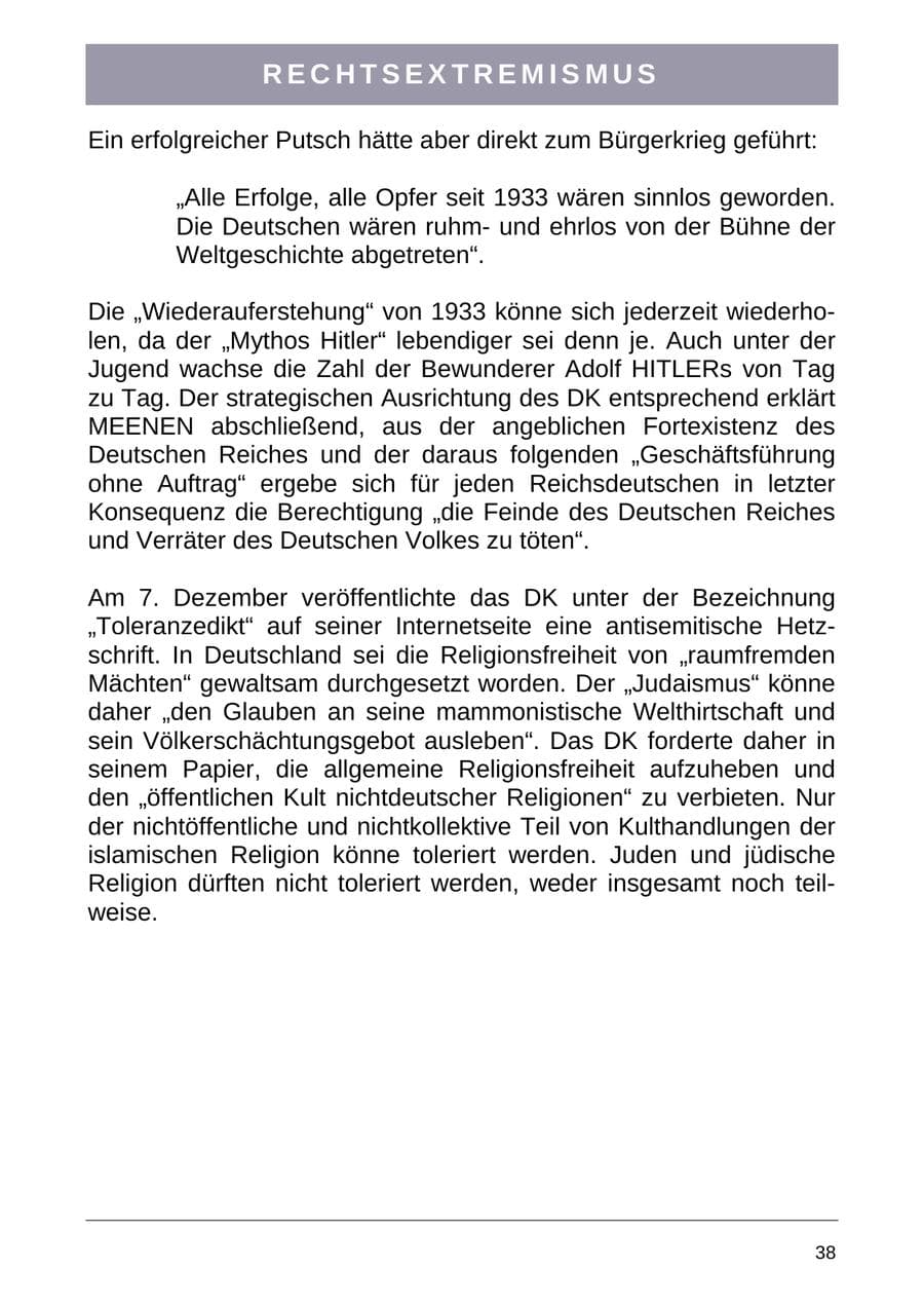 Seite 46 des Verfassungsschutzbericht 2004 Sachsen-Anhalt