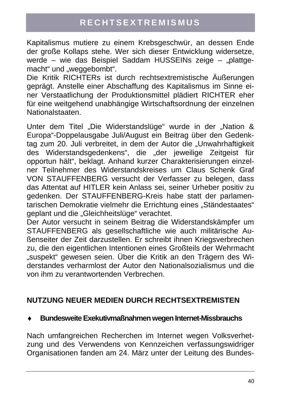 Seite 48 des Verfassungsschutzbericht 2004 Sachsen-Anhalt
