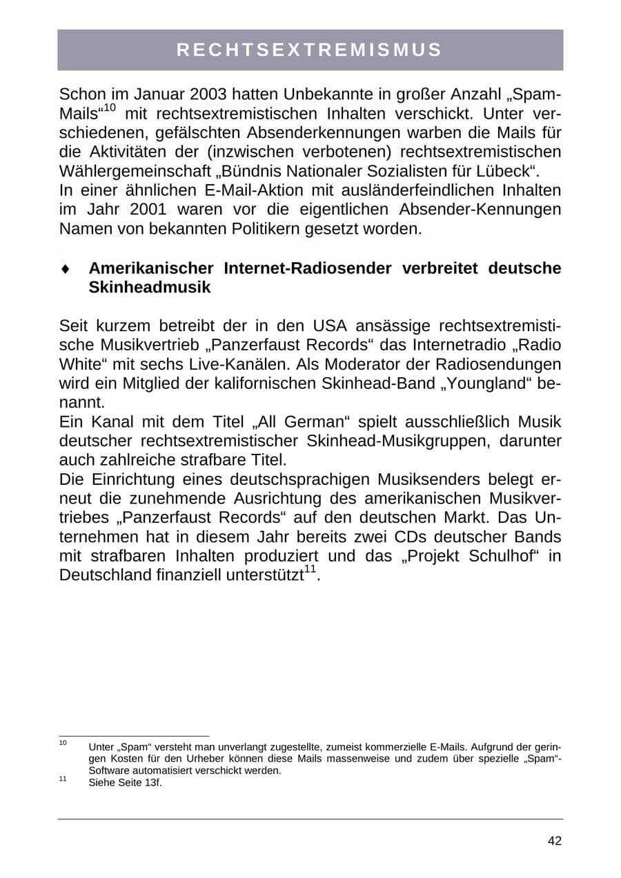 Seite 50 des Verfassungsschutzbericht 2004 Sachsen-Anhalt