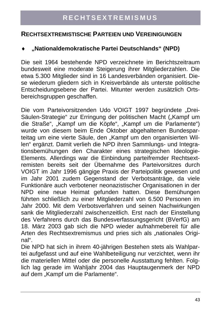 Seite 51 des Verfassungsschutzbericht 2004 Sachsen-Anhalt