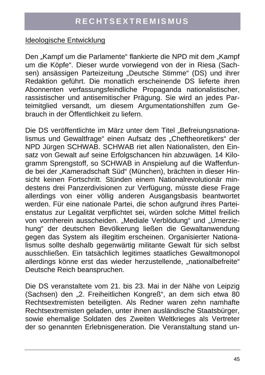 Seite 53 des Verfassungsschutzbericht 2004 Sachsen-Anhalt
