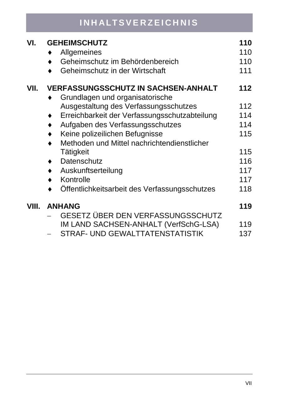 Seite 8 des Verfassungsschutzbericht 2004 Sachsen-Anhalt