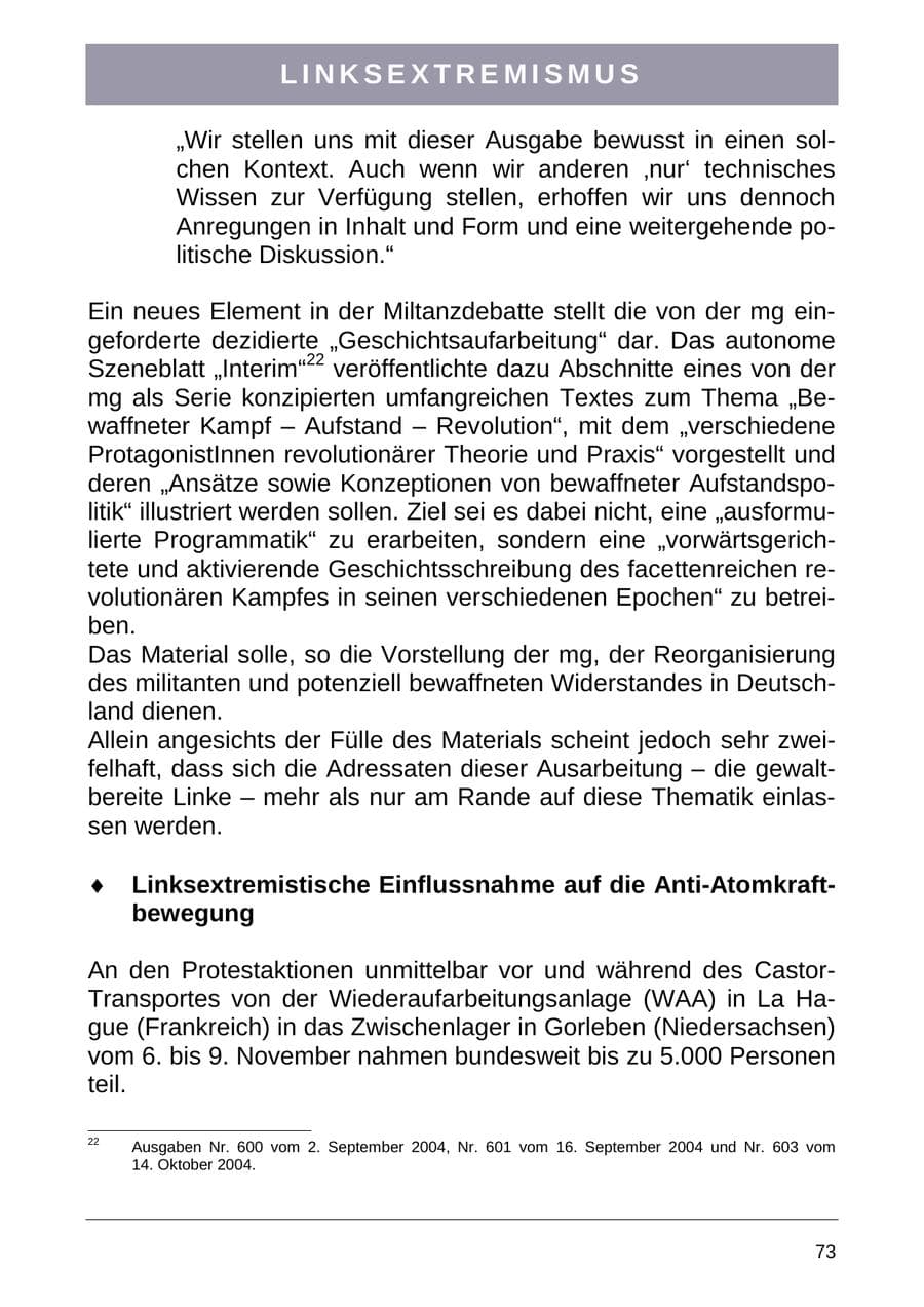 Seite 81 des Verfassungsschutzbericht 2004 Sachsen-Anhalt