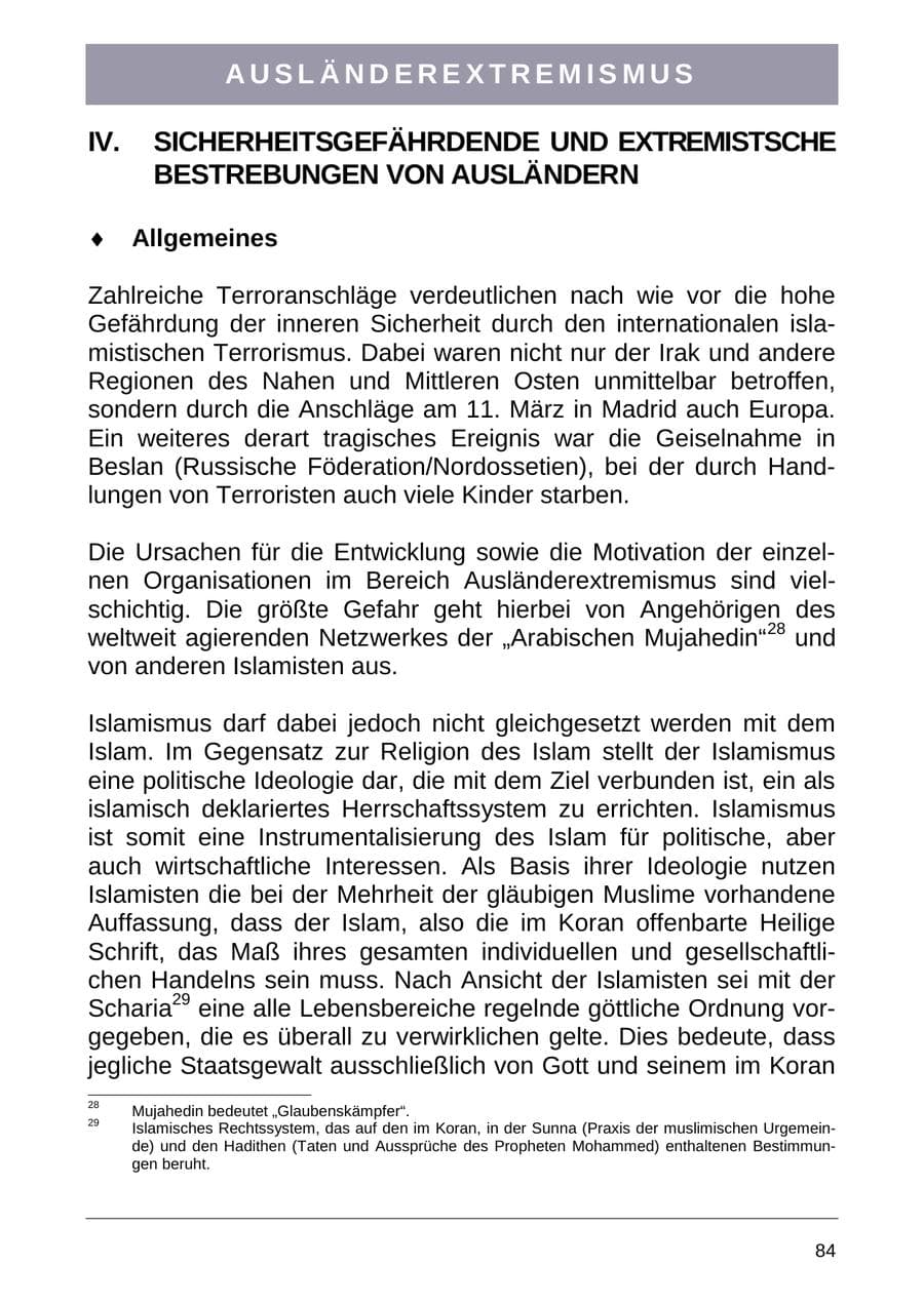 Seite 92 des Verfassungsschutzbericht 2004 Sachsen-Anhalt