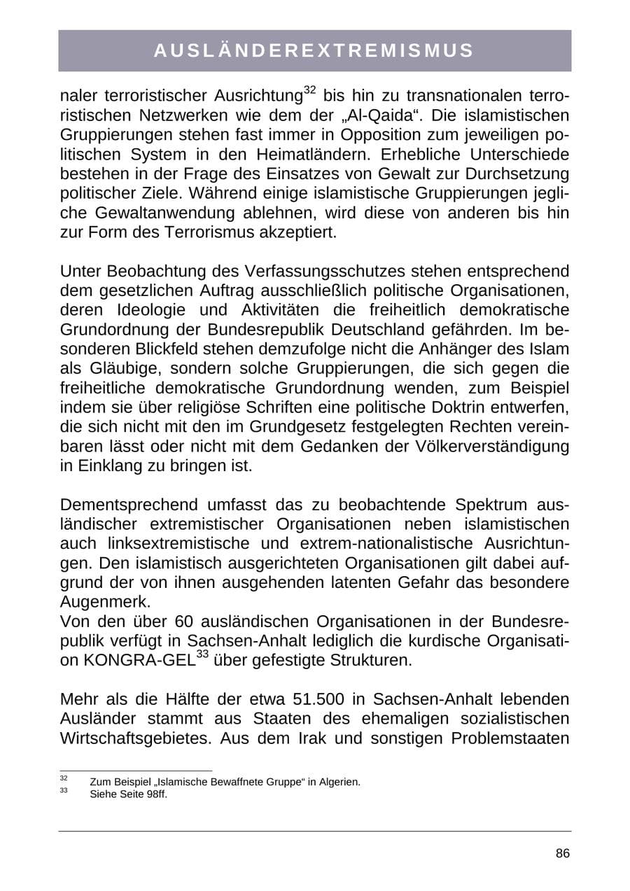 Seite 94 des Verfassungsschutzbericht 2004 Sachsen-Anhalt