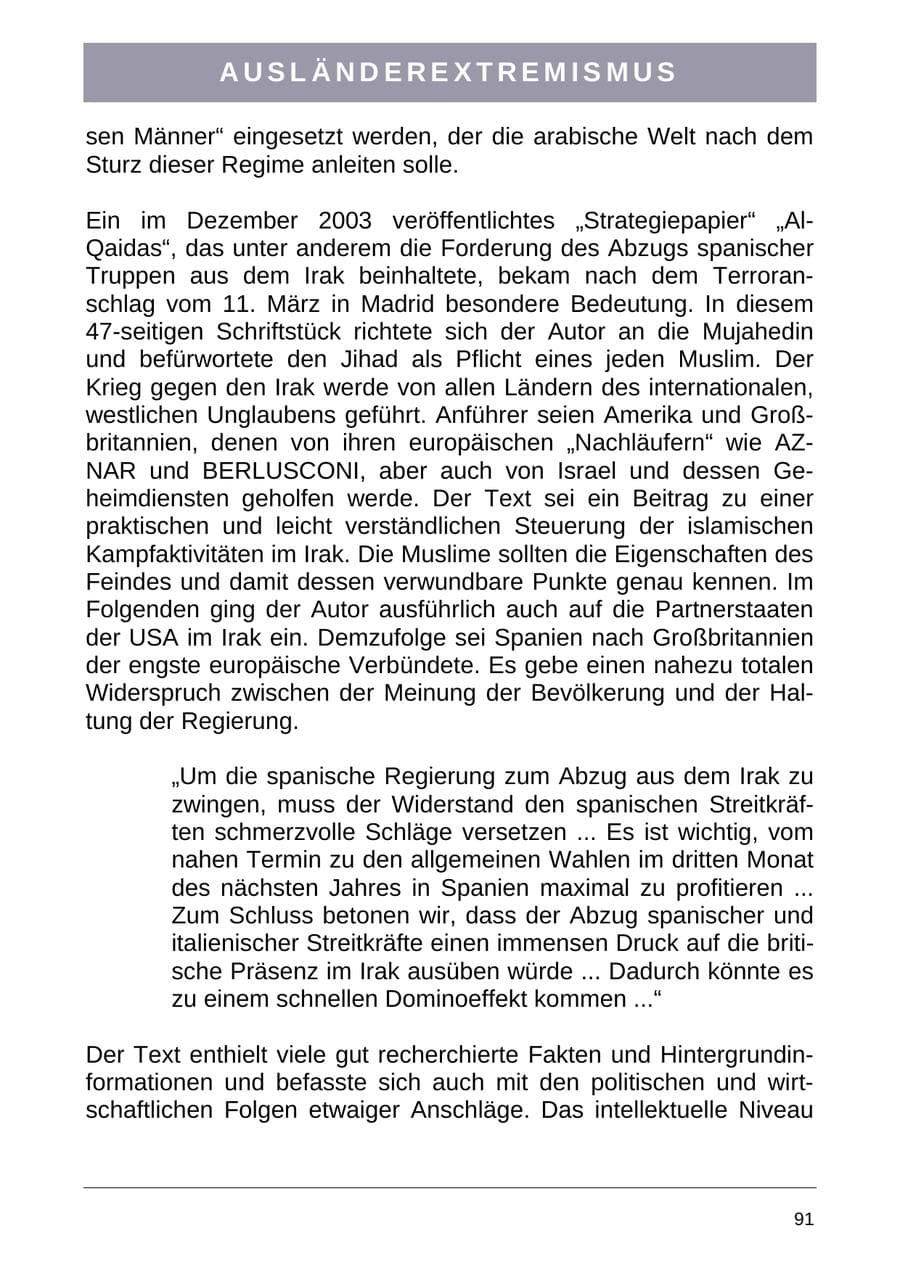 Seite 99 des Verfassungsschutzbericht 2004 Sachsen-Anhalt