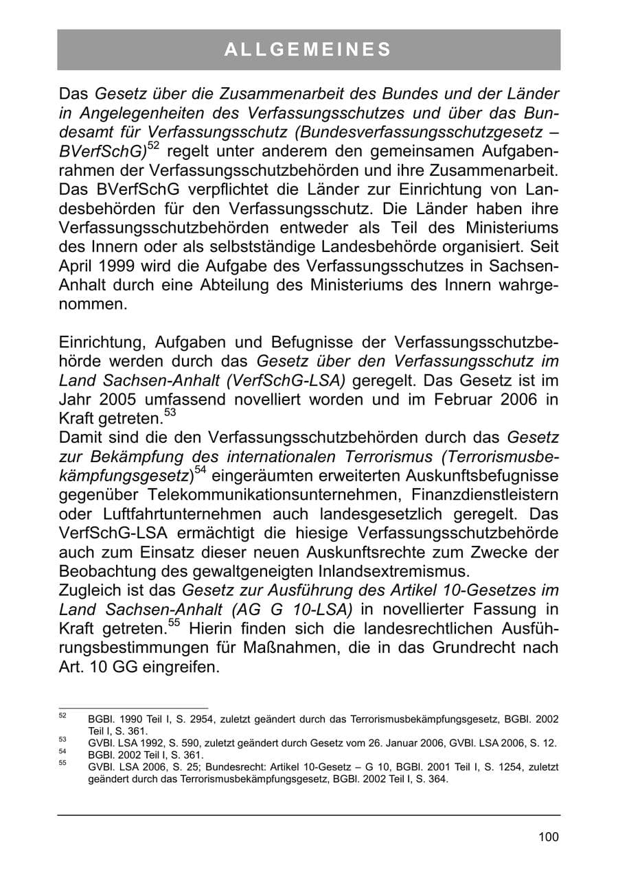 Seite 109 des Verfassungsschutzbericht 2005 Sachsen-Anhalt