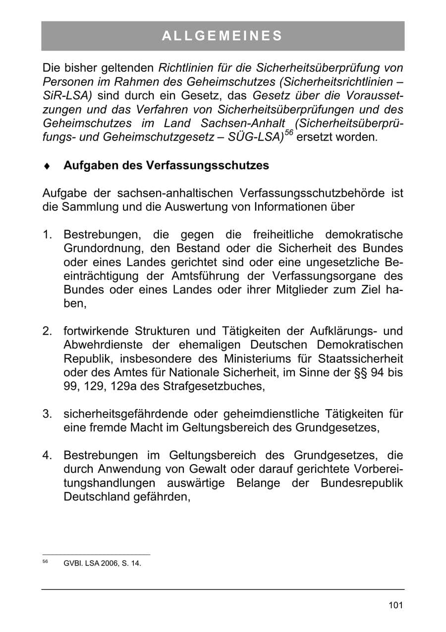 Seite 110 des Verfassungsschutzbericht 2005 Sachsen-Anhalt
