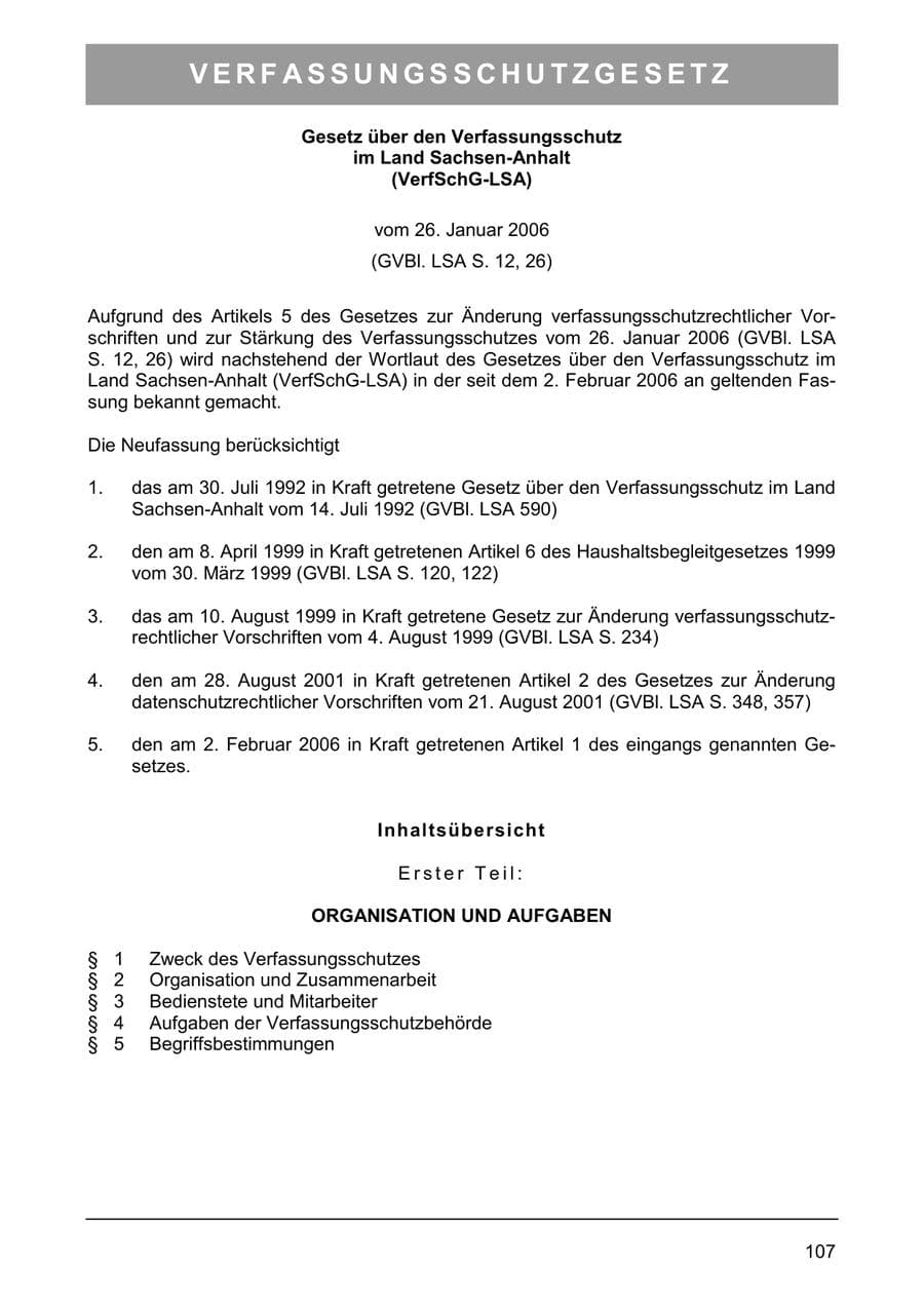 Seite 116 des Verfassungsschutzbericht 2005 Sachsen-Anhalt