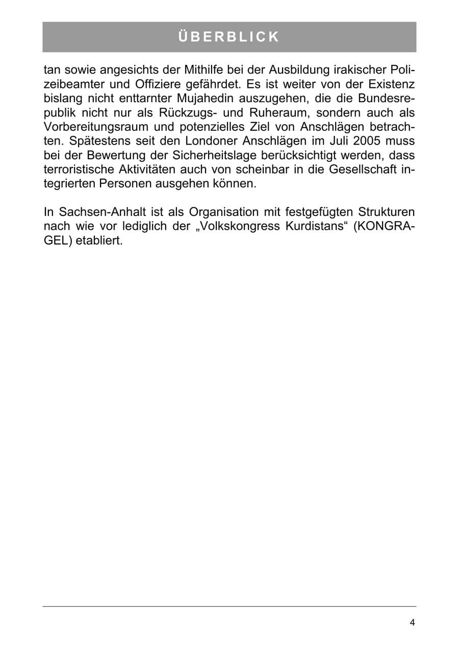 Seite 13 des Verfassungsschutzbericht 2005 Sachsen-Anhalt