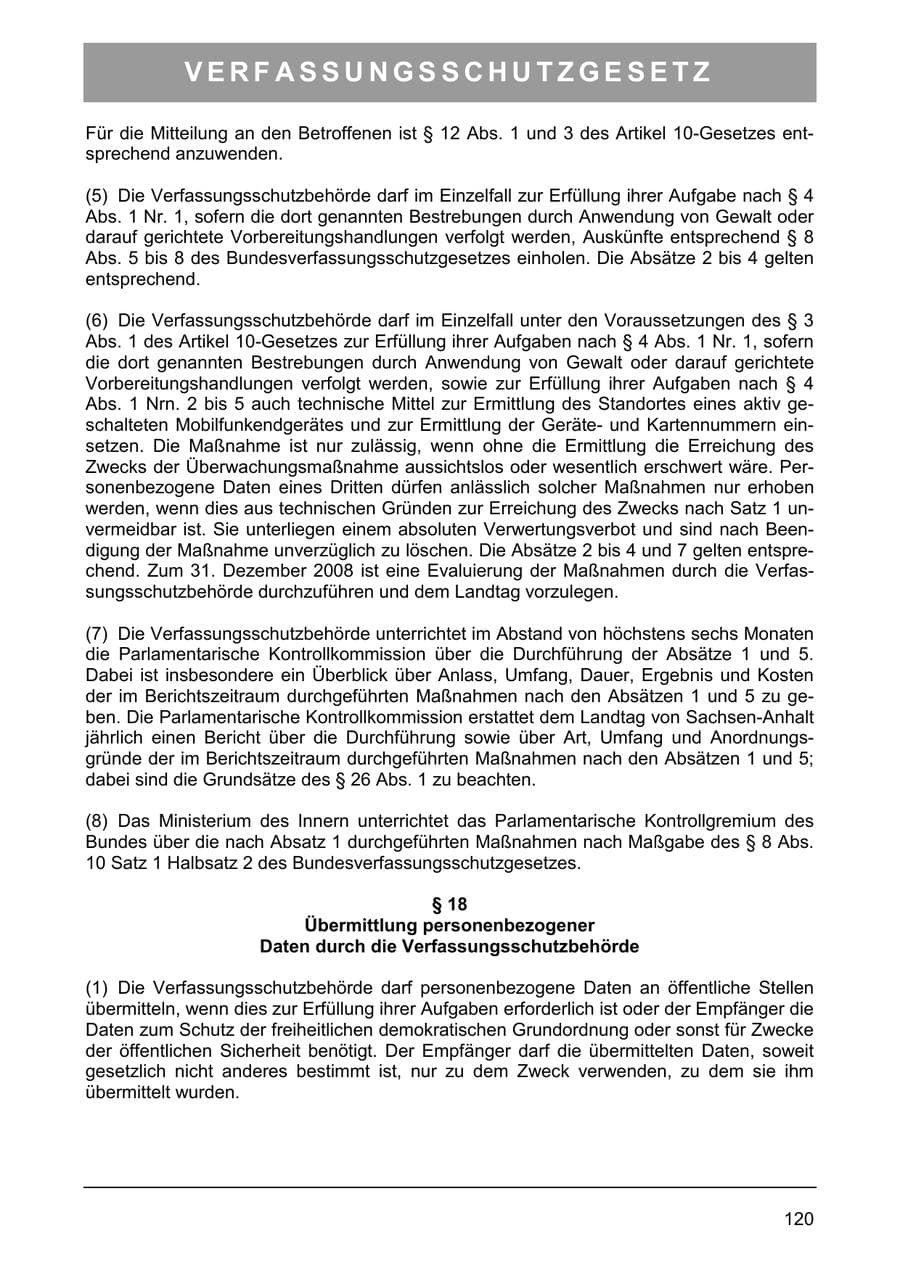 Seite 129 des Verfassungsschutzbericht 2005 Sachsen-Anhalt