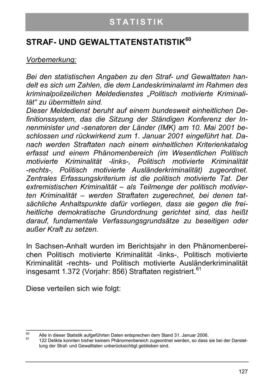 Seite 136 des Verfassungsschutzbericht 2005 Sachsen-Anhalt