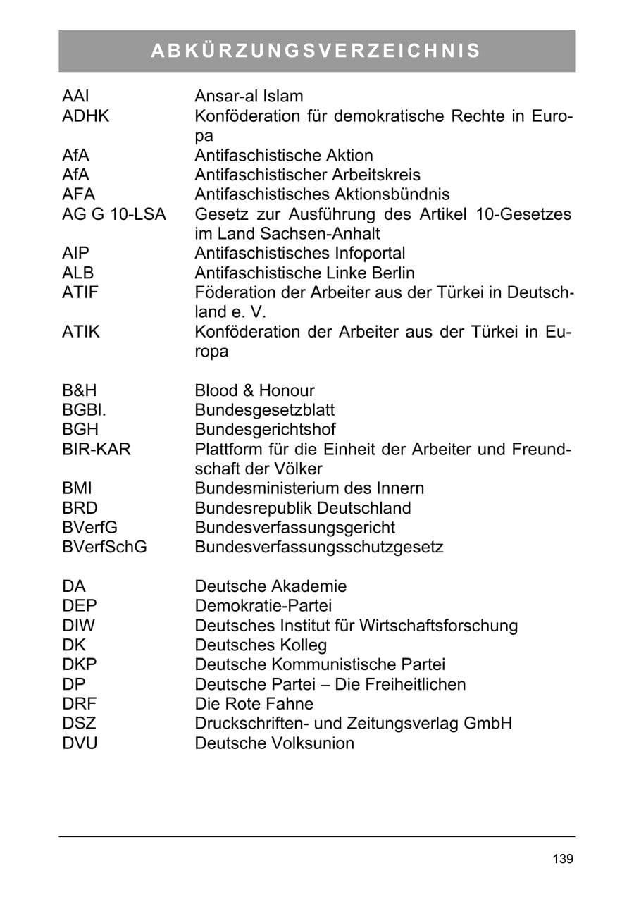 Seite 148 des Verfassungsschutzbericht 2005 Sachsen-Anhalt