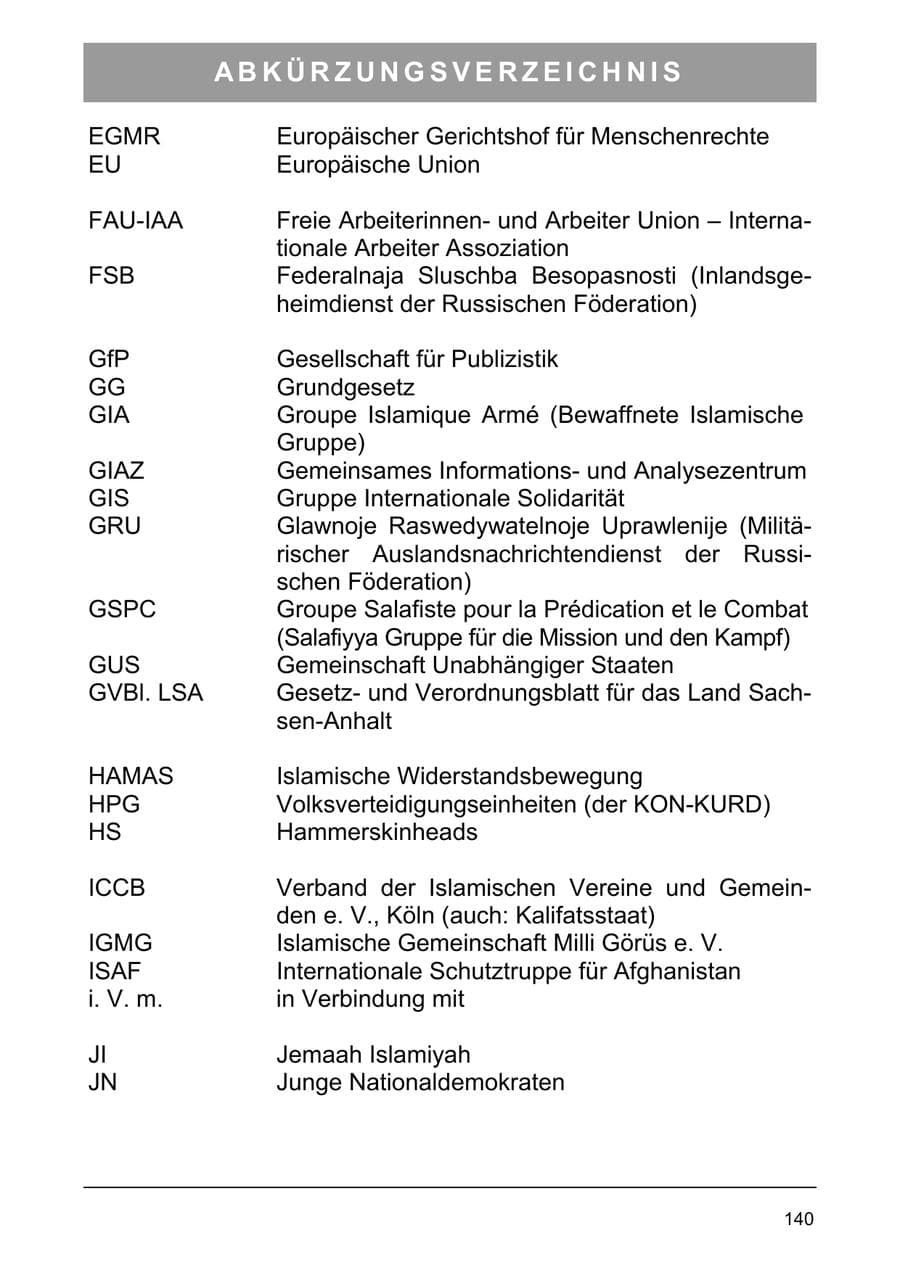Seite 149 des Verfassungsschutzbericht 2005 Sachsen-Anhalt