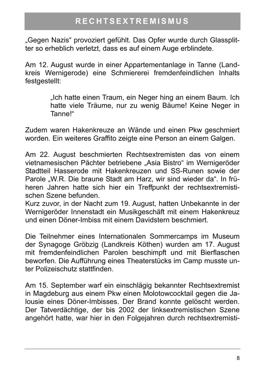 Seite 17 des Verfassungsschutzbericht 2005 Sachsen-Anhalt