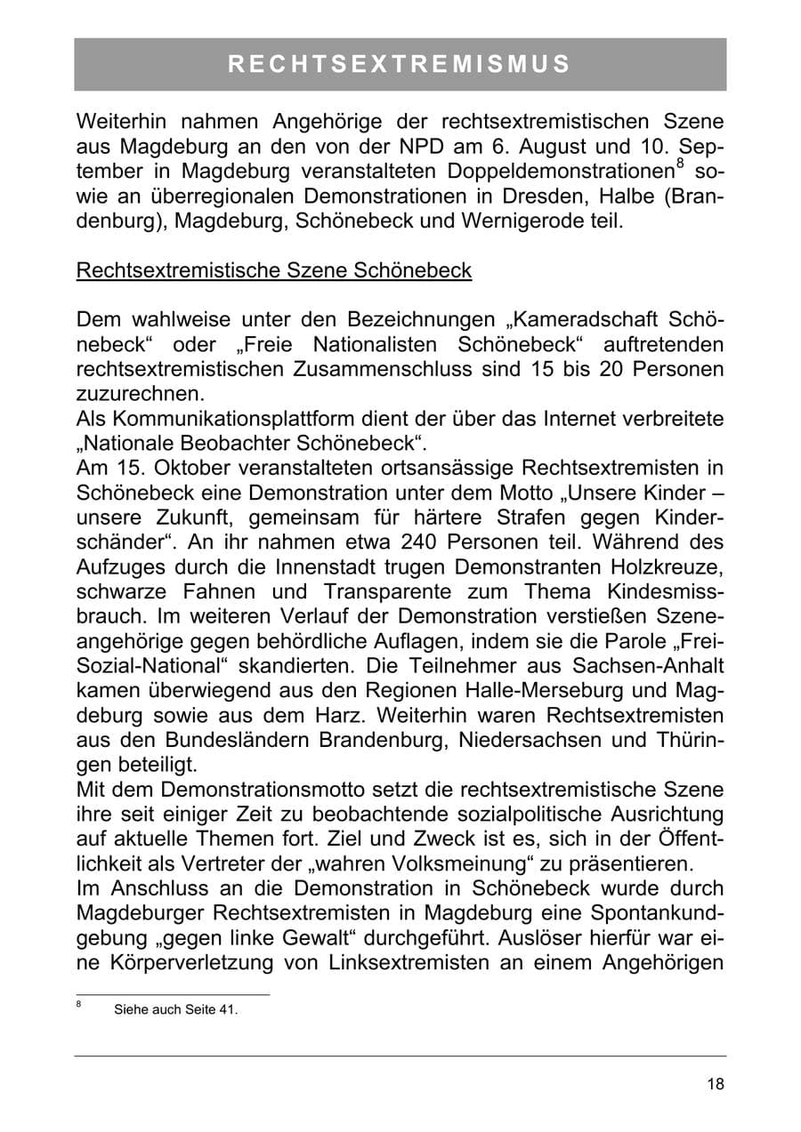 Seite 27 des Verfassungsschutzbericht 2005 Sachsen-Anhalt