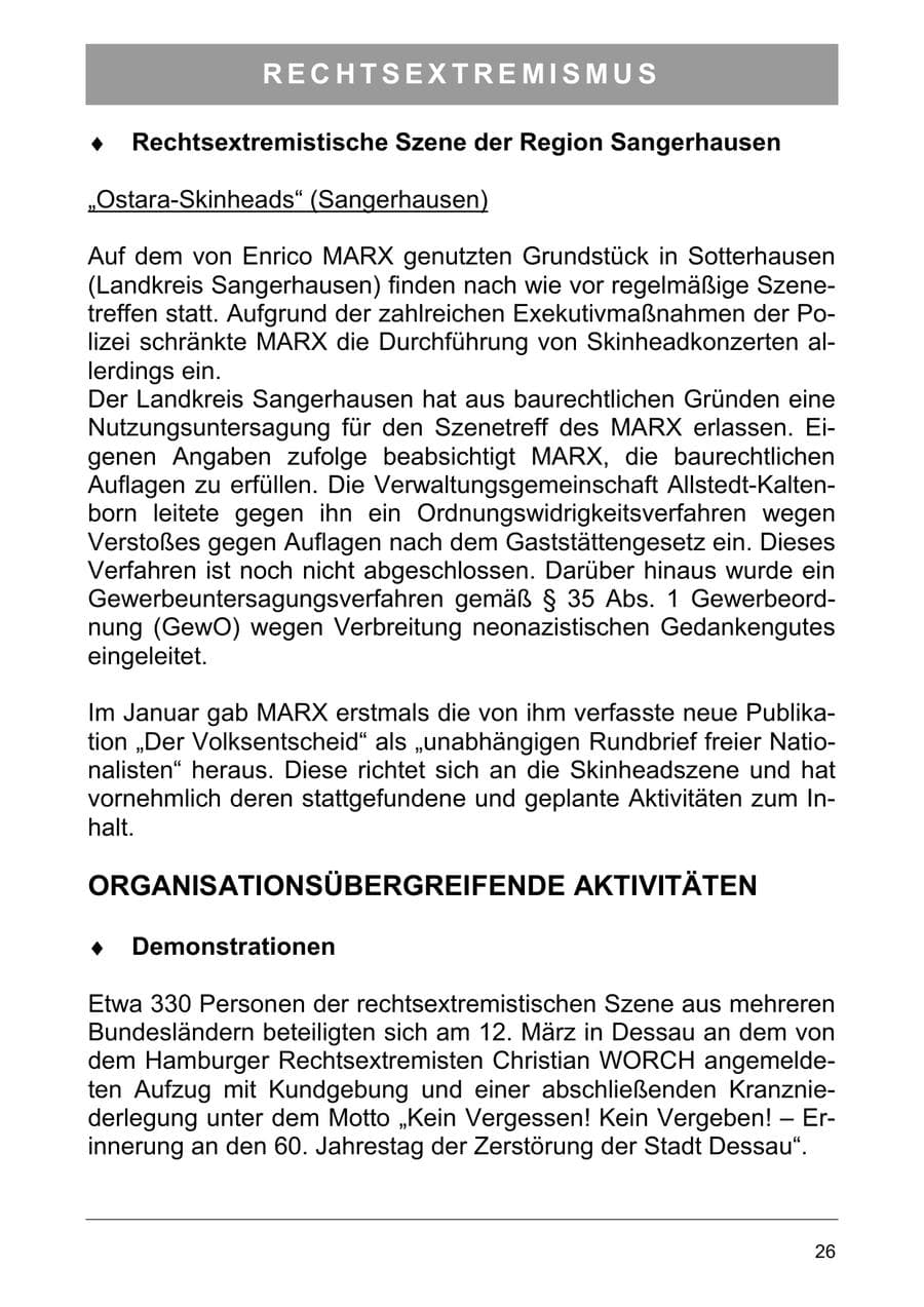 Seite 35 des Verfassungsschutzbericht 2005 Sachsen-Anhalt