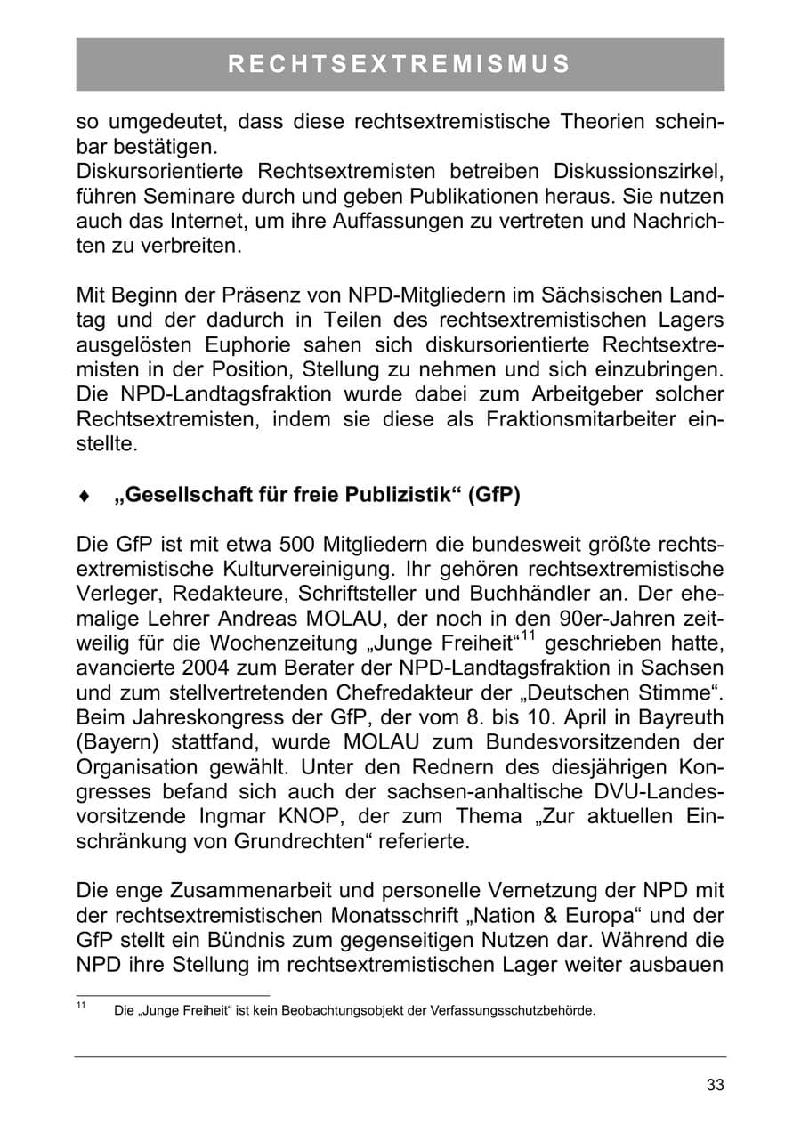 Seite 42 des Verfassungsschutzbericht 2005 Sachsen-Anhalt