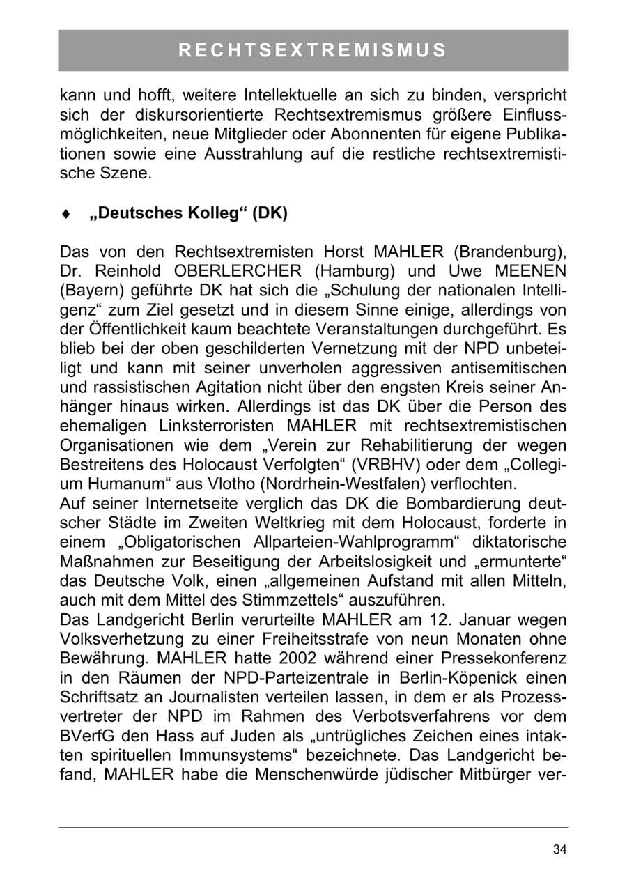 Seite 43 des Verfassungsschutzbericht 2005 Sachsen-Anhalt