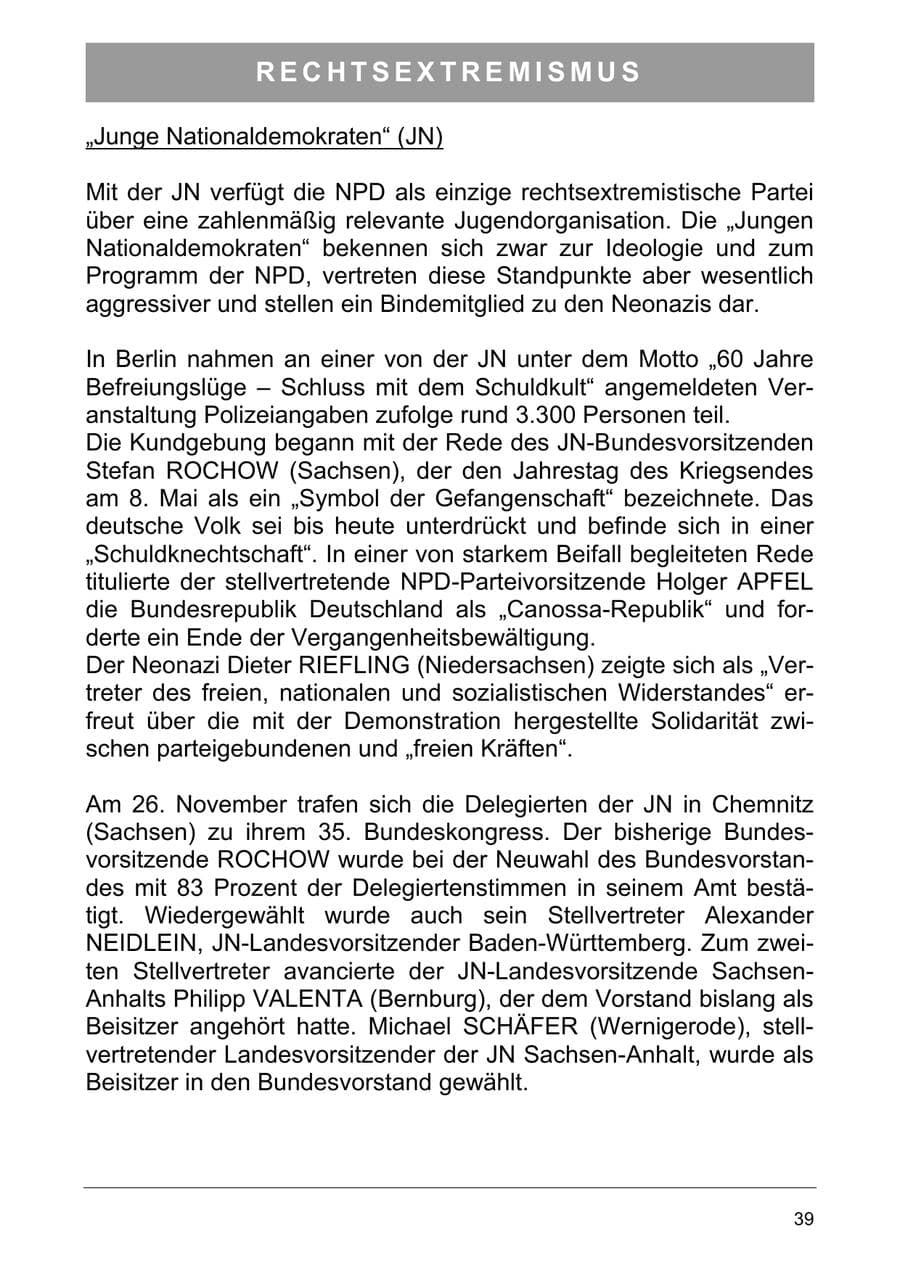 Seite 48 des Verfassungsschutzbericht 2005 Sachsen-Anhalt