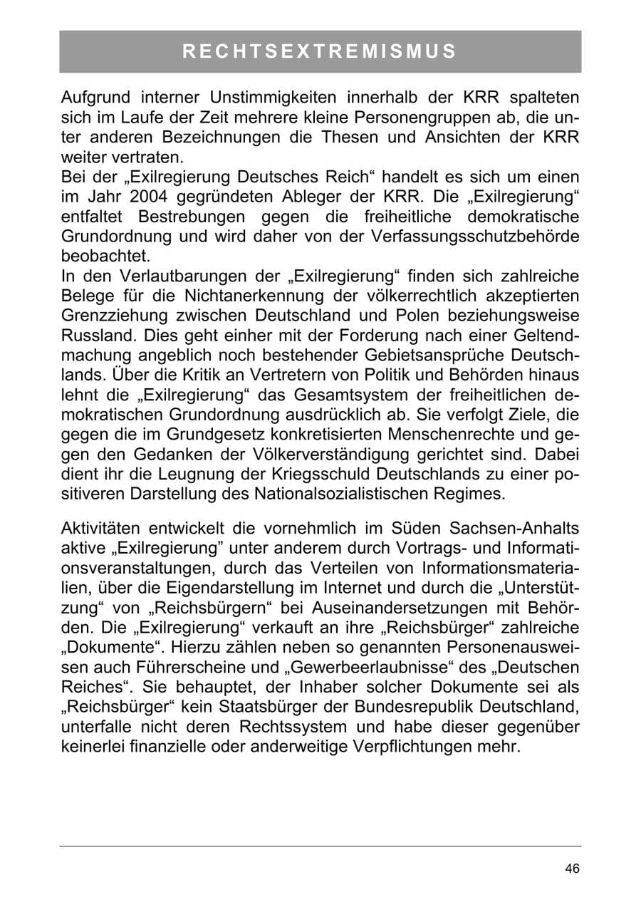 Seite 55 des Verfassungsschutzbericht 2005 Sachsen-Anhalt