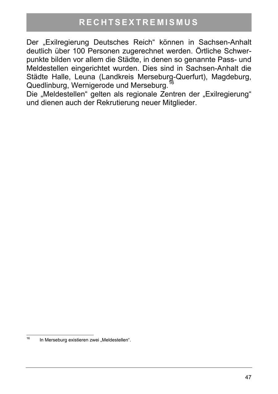 Seite 56 des Verfassungsschutzbericht 2005 Sachsen-Anhalt