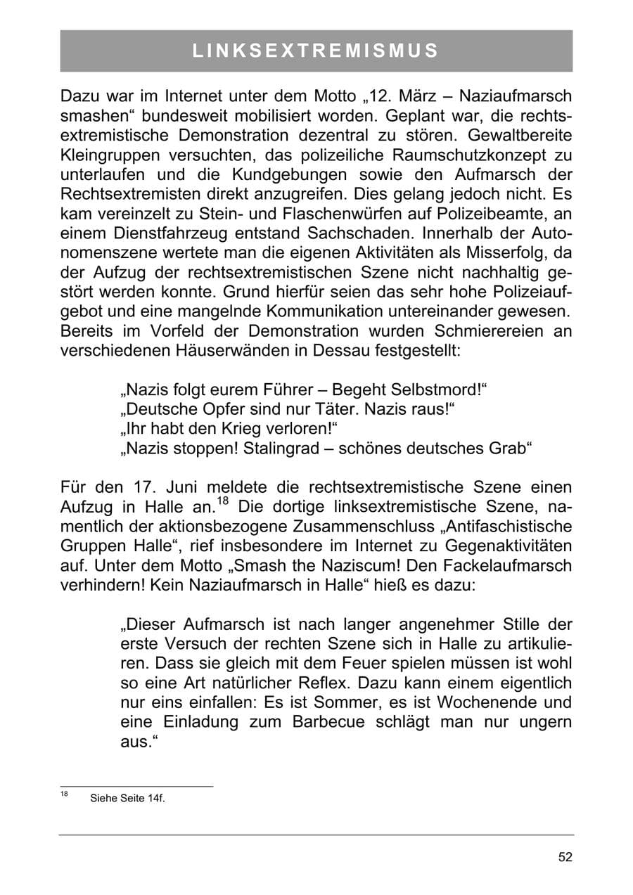 Seite 61 des Verfassungsschutzbericht 2005 Sachsen-Anhalt