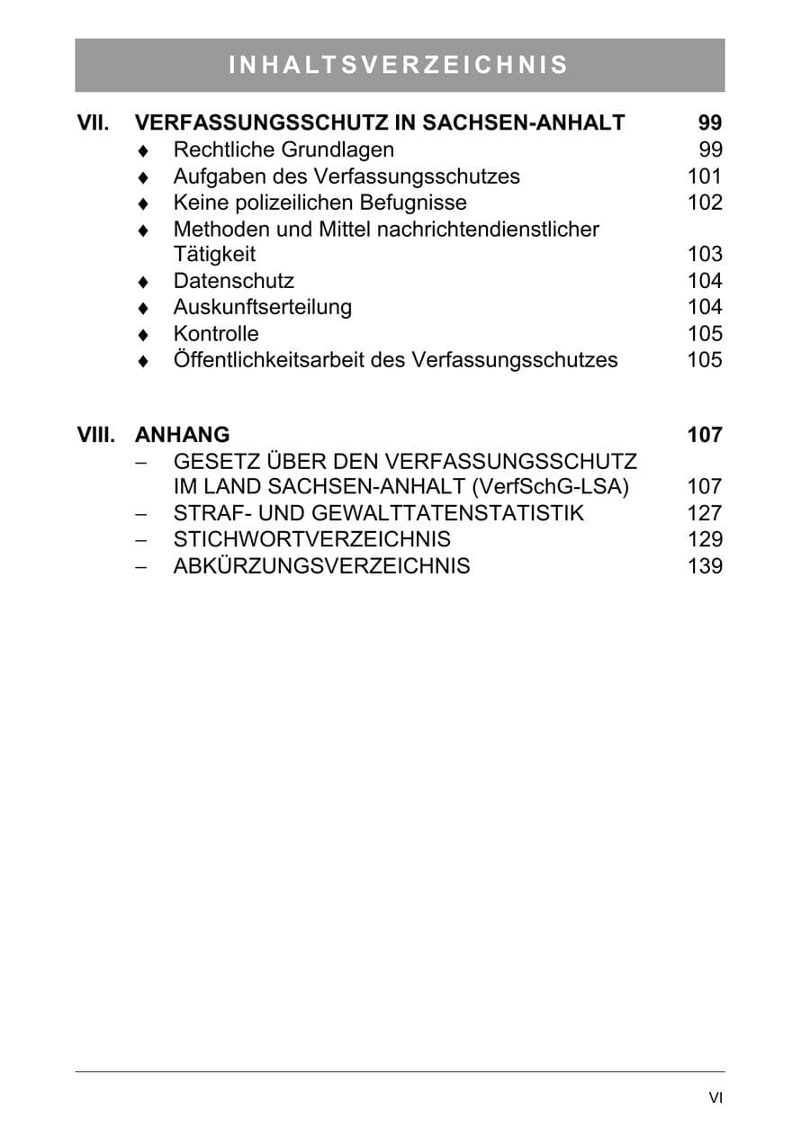 Seite 9 des Verfassungsschutzbericht 2005 Sachsen-Anhalt