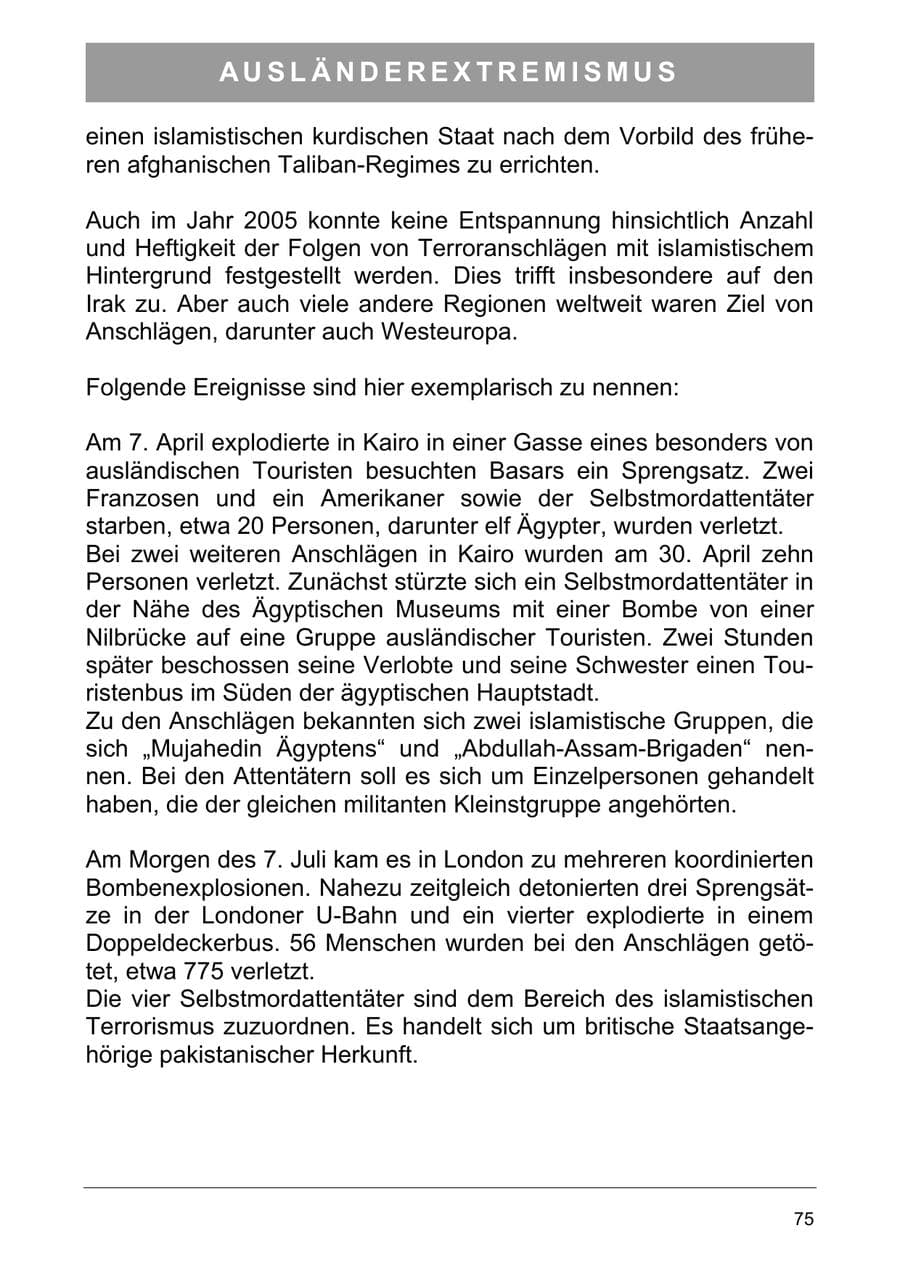 Seite 84 des Verfassungsschutzbericht 2005 Sachsen-Anhalt