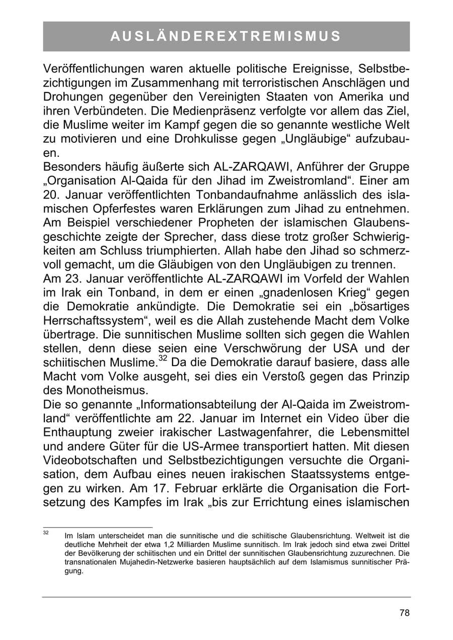 Seite 87 des Verfassungsschutzbericht 2005 Sachsen-Anhalt
