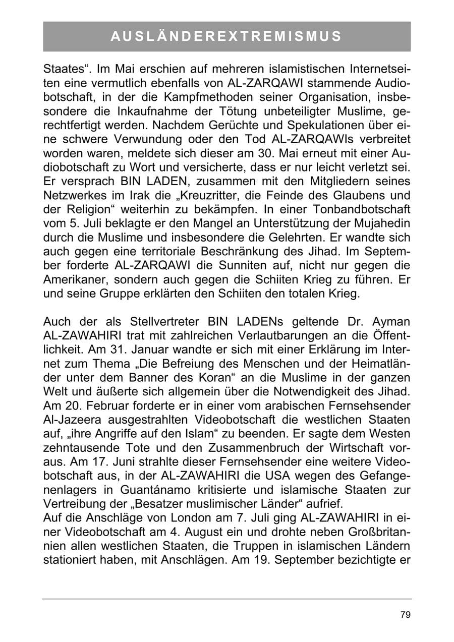 Seite 88 des Verfassungsschutzbericht 2005 Sachsen-Anhalt