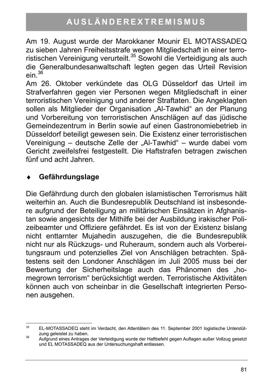 Seite 90 des Verfassungsschutzbericht 2005 Sachsen-Anhalt