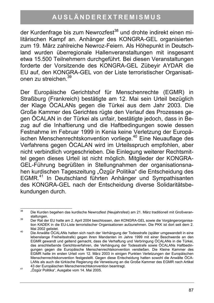 Seite 96 des Verfassungsschutzbericht 2005 Sachsen-Anhalt