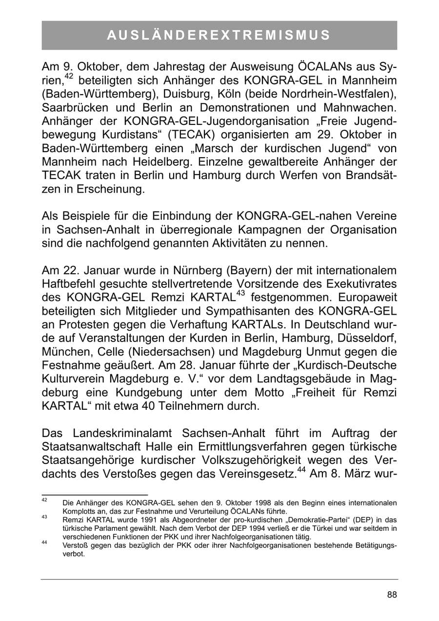 Seite 97 des Verfassungsschutzbericht 2005 Sachsen-Anhalt