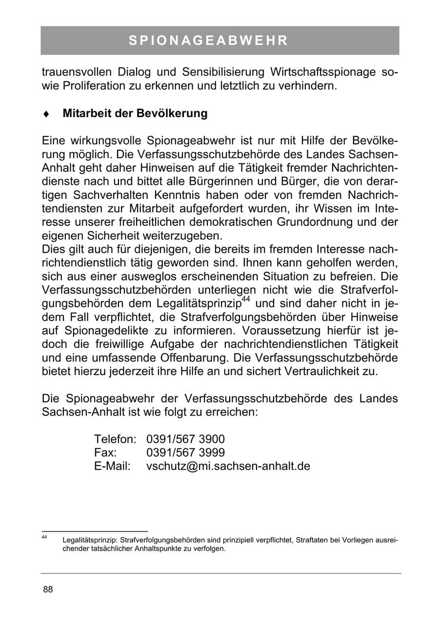 Seite 101 des Verfassungsschutzbericht 2006 Sachsen-Anhalt