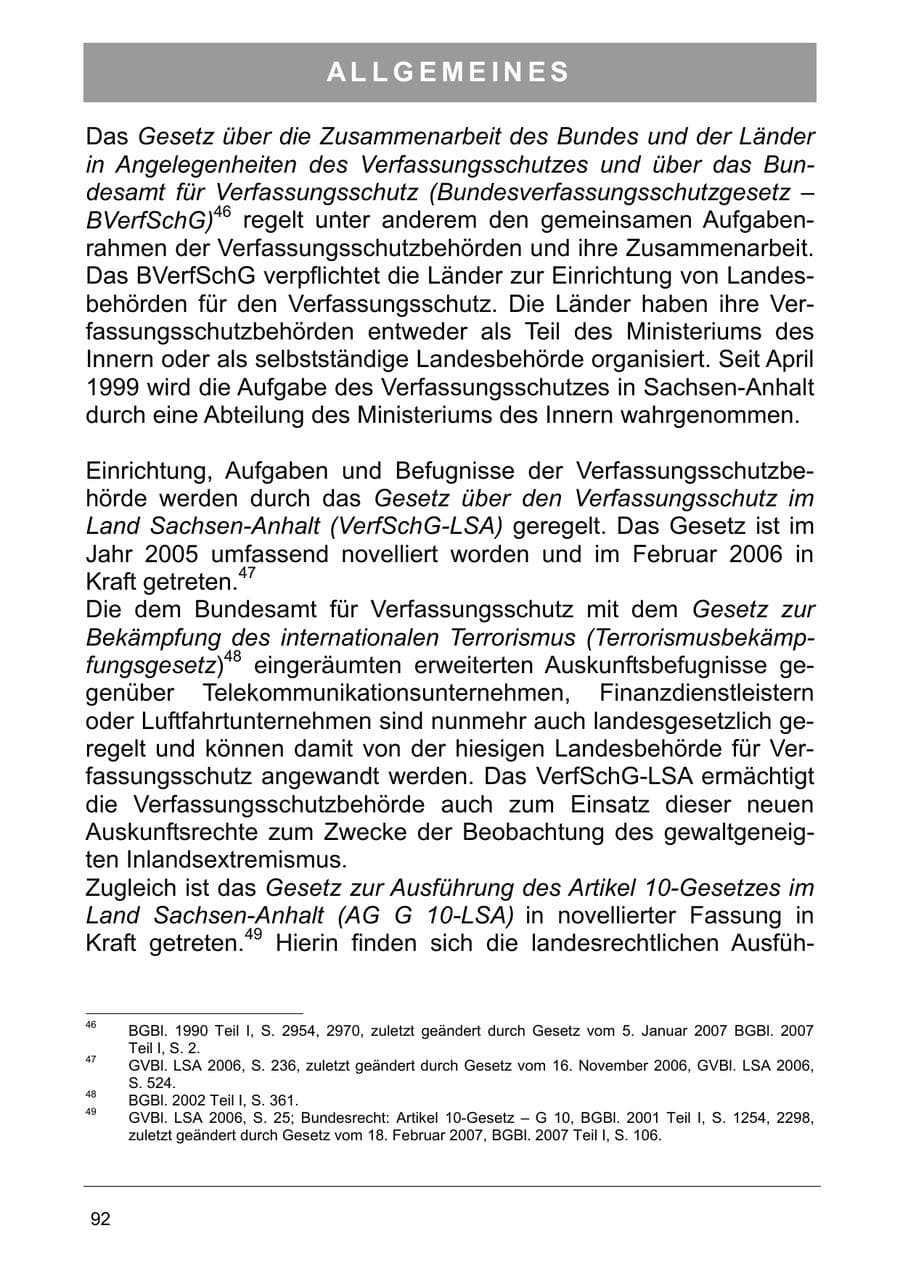 Seite 105 des Verfassungsschutzbericht 2006 Sachsen-Anhalt