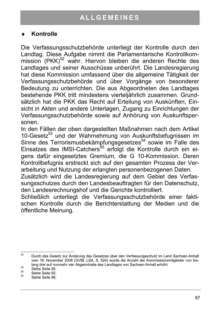 Seite 110 des Verfassungsschutzbericht 2006 Sachsen-Anhalt