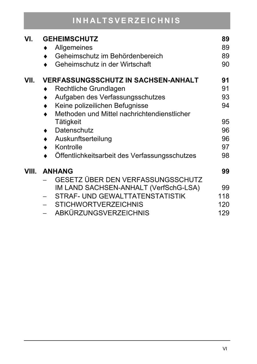Seite 12 des Verfassungsschutzbericht 2006 Sachsen-Anhalt