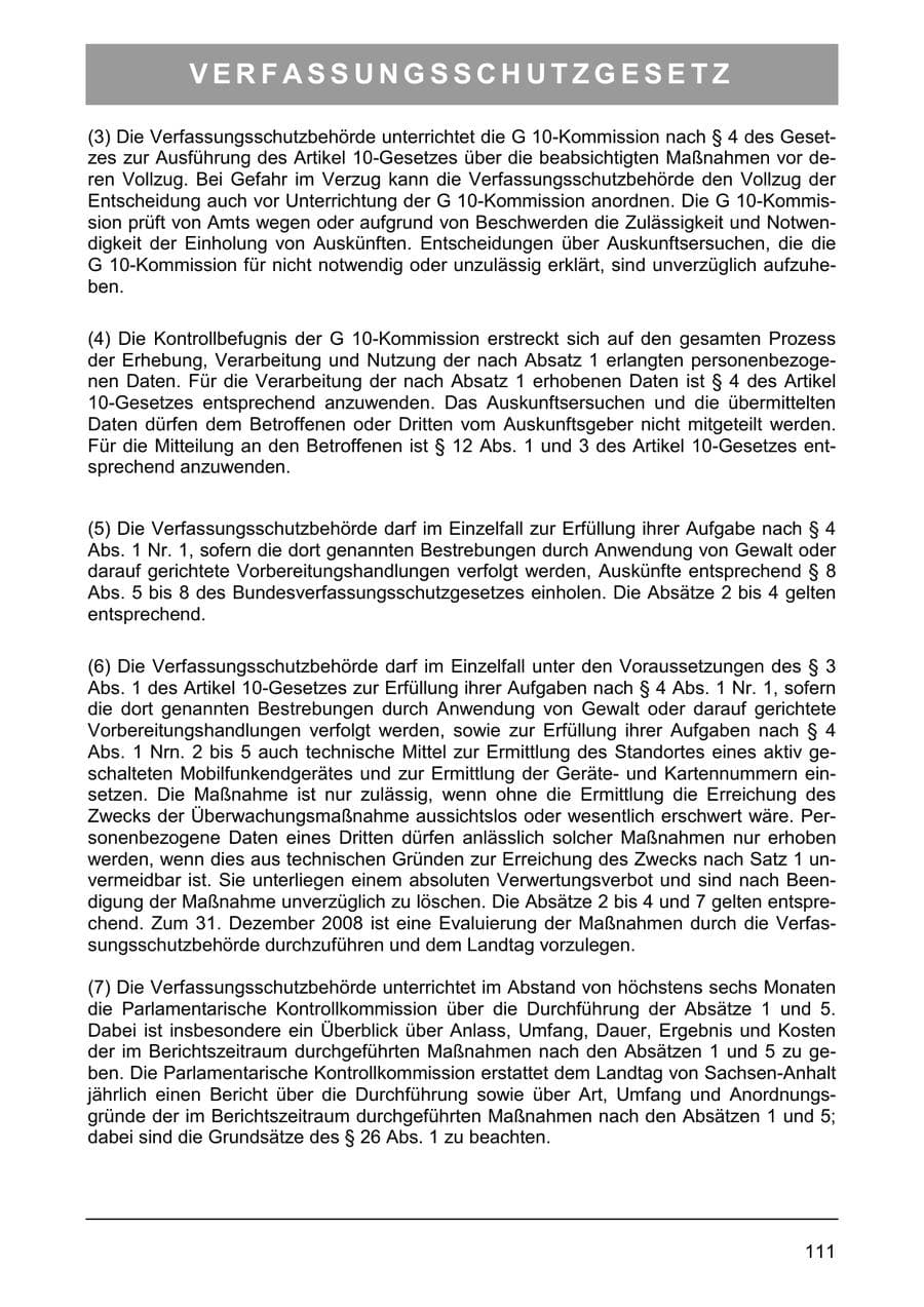 Seite 124 des Verfassungsschutzbericht 2006 Sachsen-Anhalt