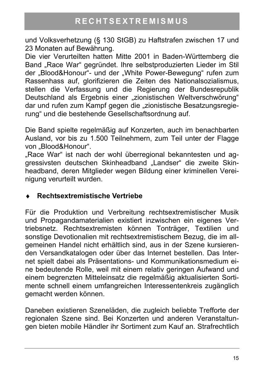 Seite 28 des Verfassungsschutzbericht 2006 Sachsen-Anhalt