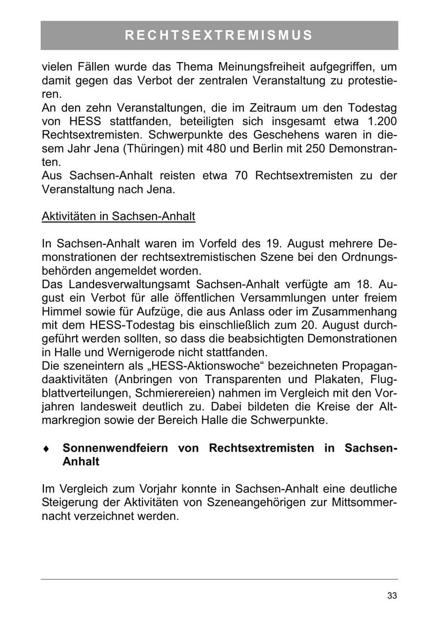 Seite 46 des Verfassungsschutzbericht 2006 Sachsen-Anhalt